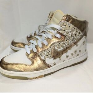 NIKE Paule Marrot Ed. X High-top Sneakers Dunk High Skinny Supreme Sz 8 GUC